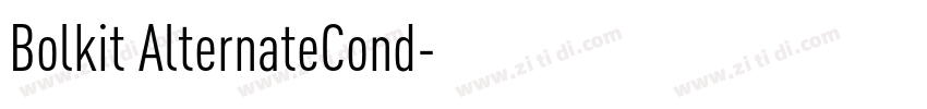 Bolkit AlternateCond字体转换